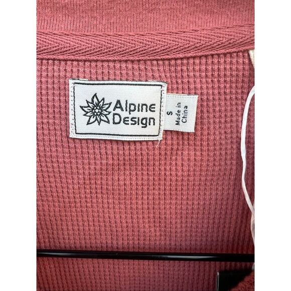 Alpine design woman’s Small Sedona clay waffle knit thermal baselayer - Picture 3 of 4